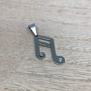 Silver Musical Note Pendant